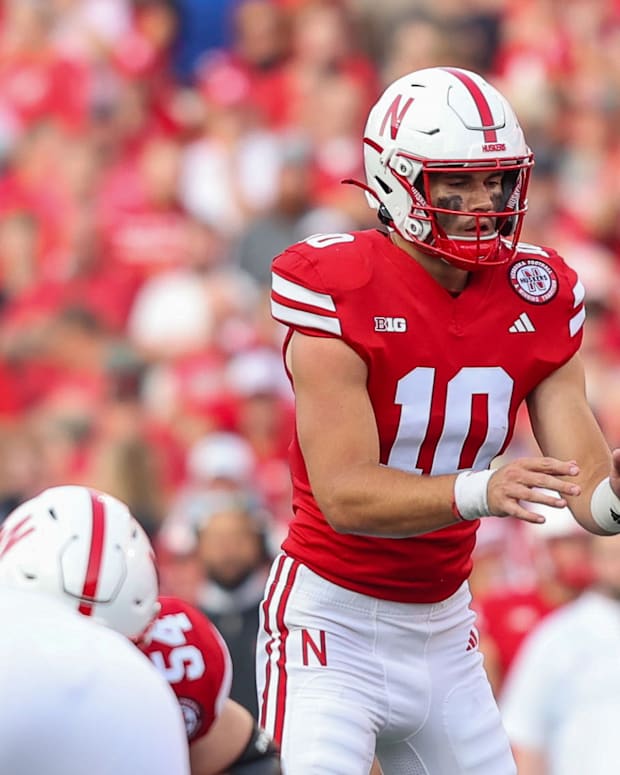 Heinrich Haarberg 2023 Nebraska football vs Northern Illinois
